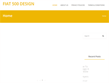 Tablet Screenshot of fiat500design.com